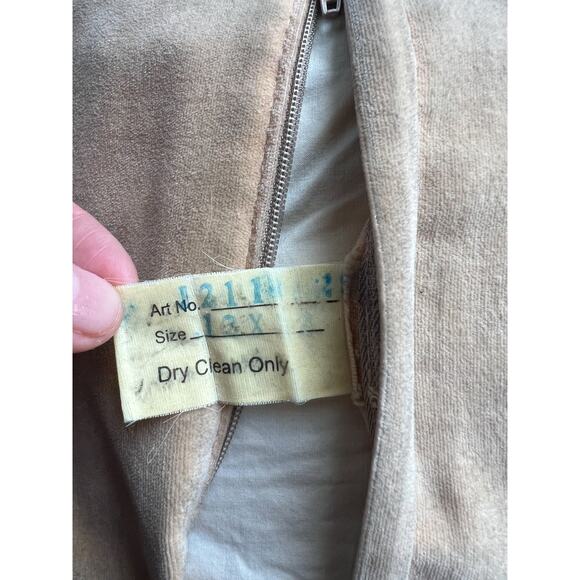 Vintage Needlepoint Scottish Terrier Dog Velvet Tan 10" x 10" Zipper - Picture 8 of 9